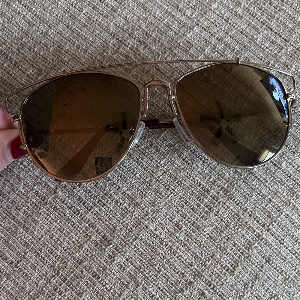 Windsor Designer Inspired Mirror Gold Sunglasses